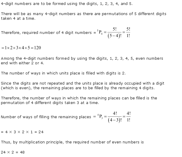 NCERT Solutions for Class 11 Maths Chapter 7 Permutation and Combinations Ex 7.3 Q4.1