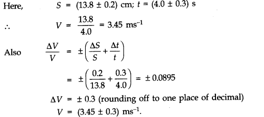 NCERT Solutions for Class 11 Physics Chapter 2 Units and Measurements Extra Questions SAQ Q1