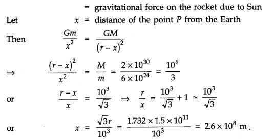 NCERT Solutions for Class 11 Physics Chapter 8 Gravitation Q12