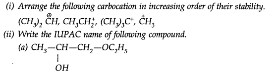 NCERT Solutions for Class 11th Chemistry Chapter 12 Organic Chemistry Some Basic Principles and Techniques SAQ Q10
