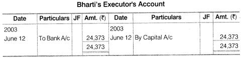 NCERT Solutions for Class 12 Accountancy Chapter 4 Reconstitution of a Partnership Firm – Retirement Death of a Partner Numerical Questions Q13.3