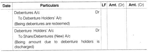 NCERT Solutions for Class 12 Accountancy Part II Chapter 2 Issue and Redemption of Debentures LAQ Q10