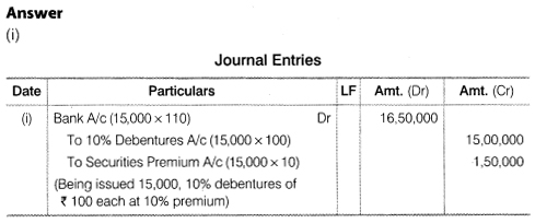 NCERT Solutions for Class 12 Accountancy Part II Chapter 2 Issue and Redemption of Debentures Numerical Questions Q12