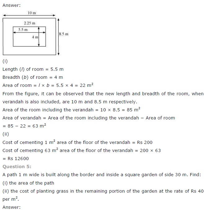 NCERT Solutions for Class 7 Maths Chapter 11 Perimeter and Area Ex 11.4 Q3