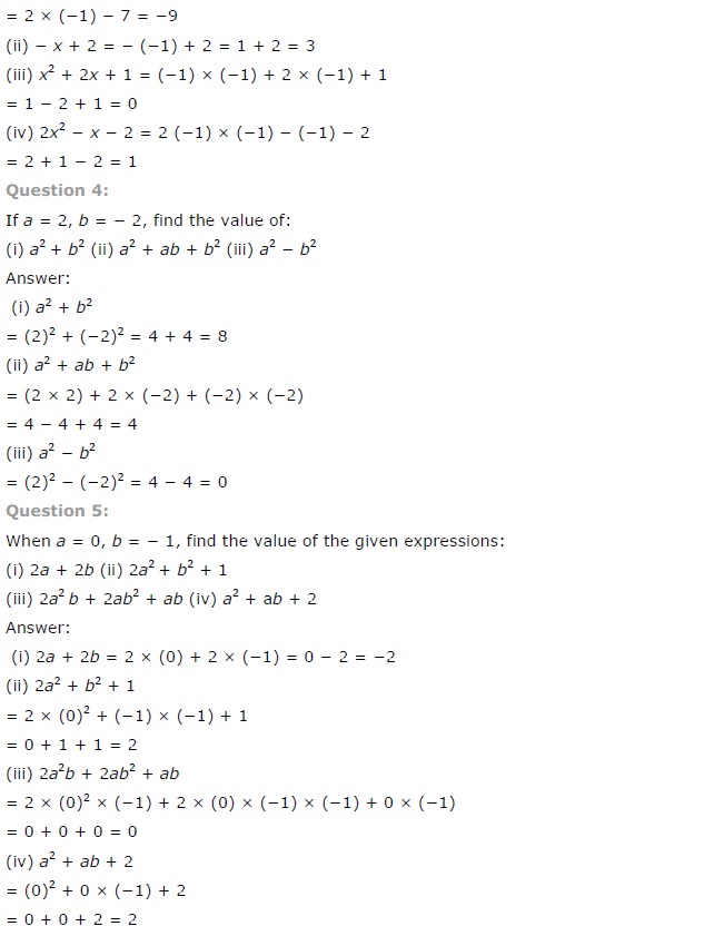 NCERT Solutions for Class 7 Maths Chapter 12 Algebraic Expressions Ex 12.3 Q2