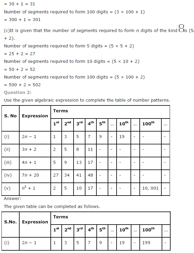 NCERT Solutions for Class 7 Maths Chapter 12 Algebraic Expressions Ex 12.4 Q2