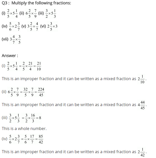 NCERT Solutions for Class 7 Maths Chapter 2 Fractions and Decimals Ex 2.3 Q3