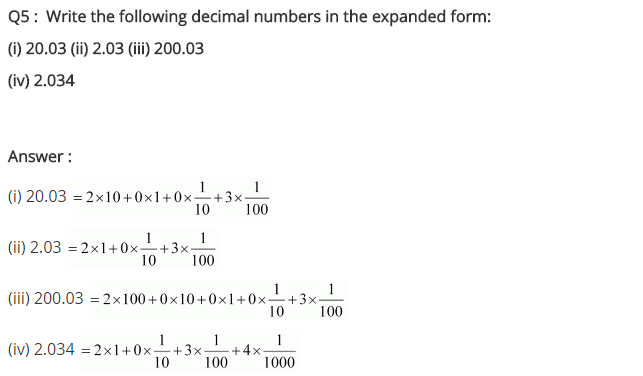 NCERT Solutions for Class 7 Maths Chapter 2 Fractions and Decimals Ex 2.5 Q5