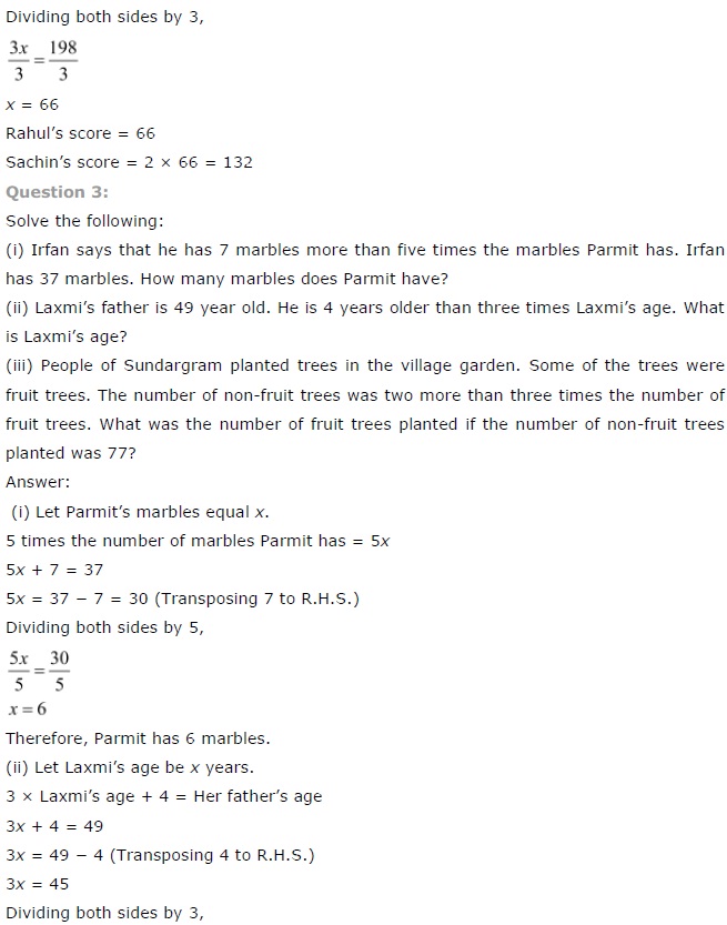 NCERT Solutions for Class 7 Maths Chapter 4 Simple Equations Ex 4.4 Q3
