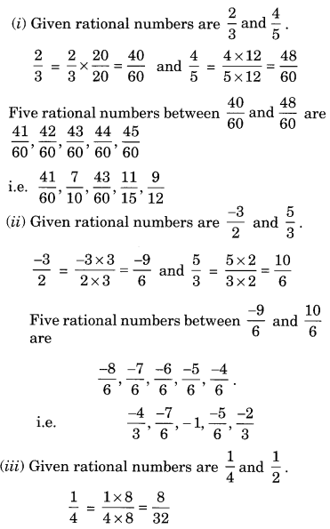 NCERT Solutions for Class 8 Maths Chapter 1 Rational Numbers Ex 1.2 Q5