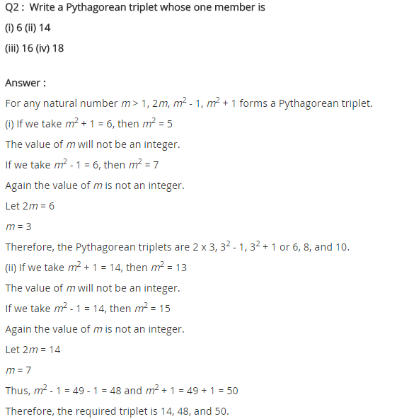 NCERT Solutions for Class 8 Maths Chapter 6 Squares and Square Roots Ex 6.2 Q2