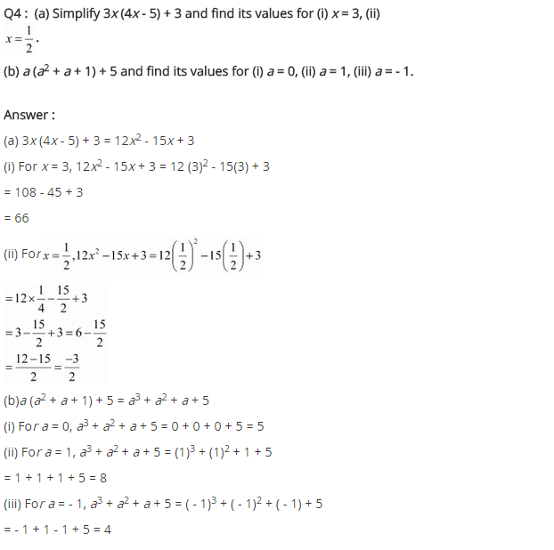 NCERT Solutions for Class 8 Maths Chapter 9 Algebraic Expressions and Identities Ex 9.3 q-4