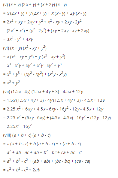 NCERT Solutions for Class 8 Maths Chapter 9 Algebraic Expressions and Identities Ex 9.4 q-3.1