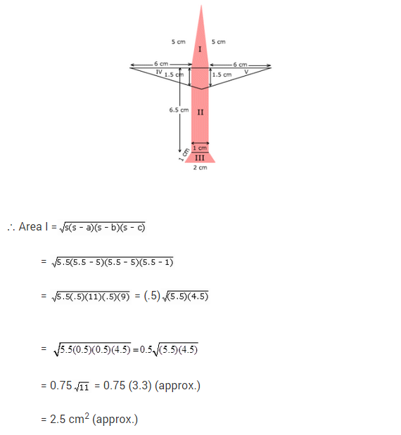NCERT Solutions for Class 9 Maths Chapter 12 Heron's Formula Ex 12.2 A3.1