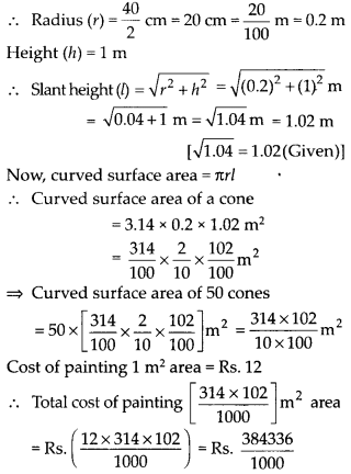 NCERT Solutions for Class 9 Maths Chapter 13 Surface Areas and Volumes Ex 13.3 Q8