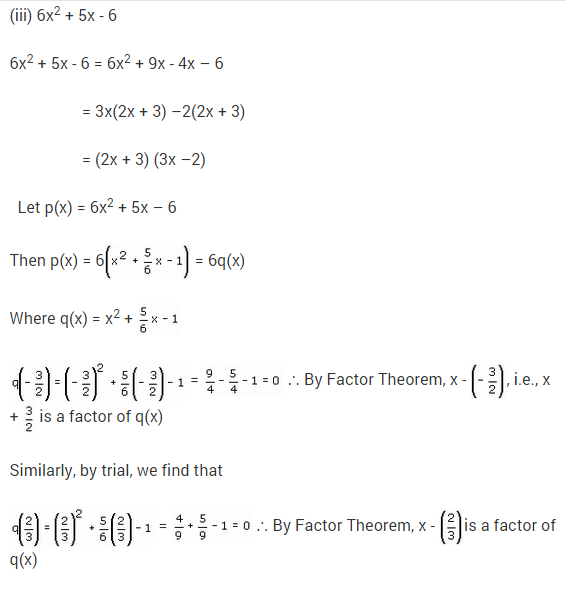 NCERT Solutions for Class 9 Maths Chapter 2 Polynomials Ex 2.4 Q16.3