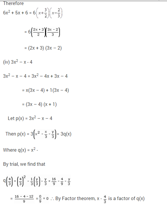 NCERT Solutions for Class 9 Maths Chapter 2 Polynomials Ex 2.4 Q16.4