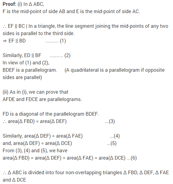 NCERT Solutions for Class 9 Maths Chapter 9 Areas of Parallelograms and Triangles Ex 9.3 A5.1
