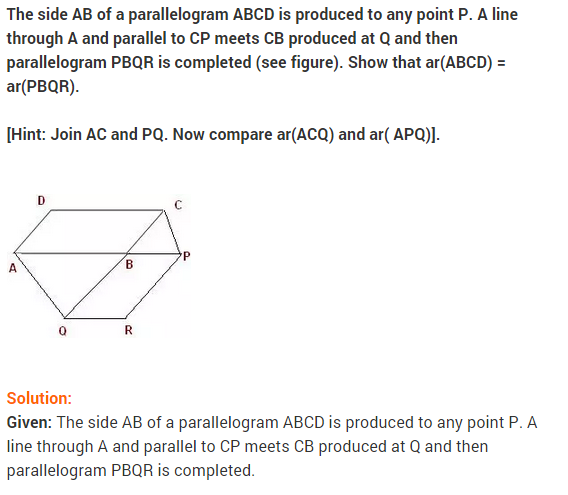 NCERT Solutions for Class 9 Maths Chapter 9 Areas of Parallelograms and Triangles Ex 9.3 A9