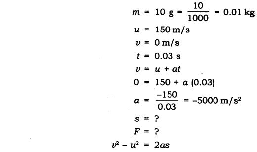 NCERT Solutions for Class 9 Science Chapter 9 Force and Laws of Motion Extra Questions Q14