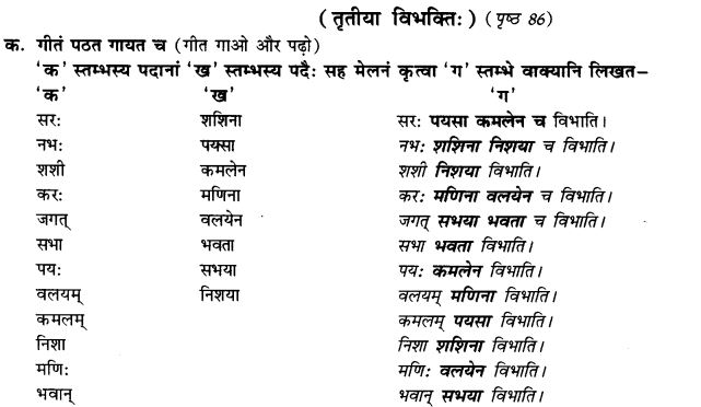 NCERT Solutions for Class 9th Sanskrit Chapter 12 Karana Karaka Prayogah 1