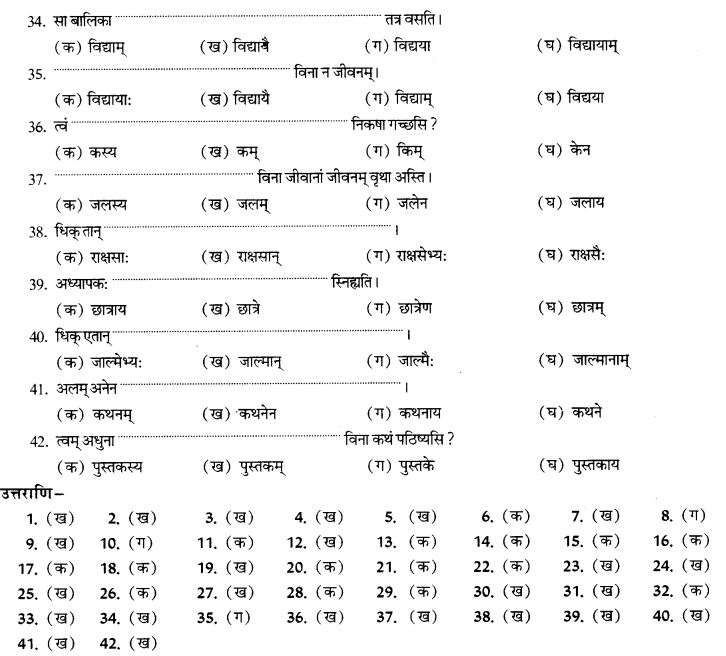 NCERT Solutions for Class 9th Sanskrit Chapter 16 Adhikarana Karak Proyogah 21