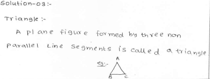 RD Sharma Class 7 Solutions 15.Properties of triangles Ex-15.1 Q 3