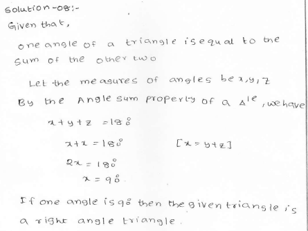 RD Sharma Class 7 Solutions 15.Properties of triangles Ex-15.2 Q 8