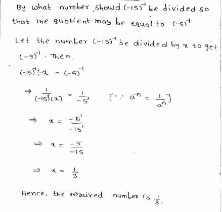 RD Sharma Class 8 Solutions Chapter 2 Powers Ex 2.1 Q 7