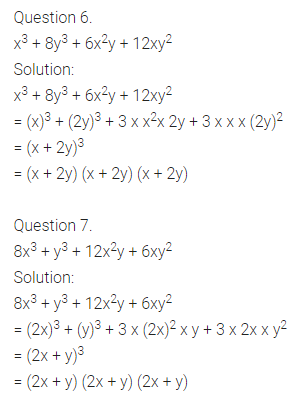 RD Sharma Solutions Class 9 Chapter 5 Factorisation of Algebraic Expressions