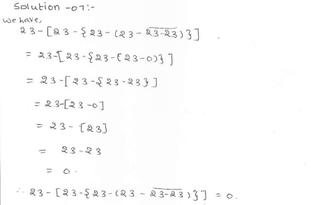 RD Sharma class 7 solutions 1.Integers Ex-1.4 Q 7