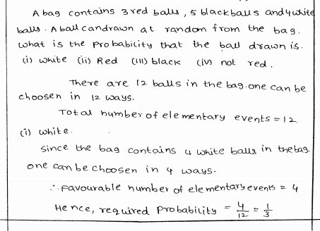 RD Sharma class 8 Solutions Chapter 26 Data Handling-IV Probability Ex 26.1 Q 7