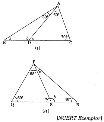 The Triangles and its Properties Class 7 Extra Questions Maths Chapter 6