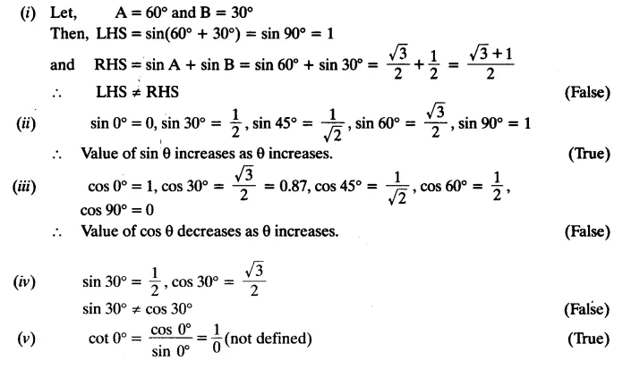 Trigonometry Class 10 Chapter 8 Exercise 8.2 NCERT Solutions Q4