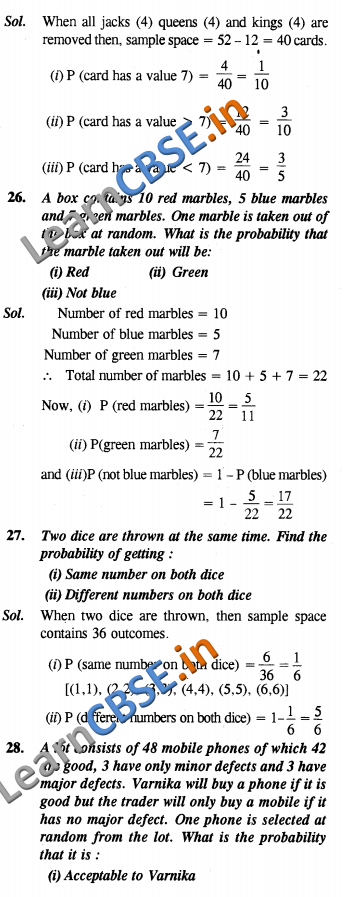  NCERT Solutions for Class 10 Maths Exemplar Solutions SAQ 3  Marks 
