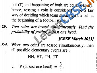  Probability NCERT Solutions For Class 10 Maths SAQ 2 Marks 02 