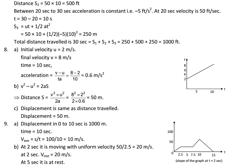 Rest and Motion Kinematics HC Verma Concepts of Physics Solutions