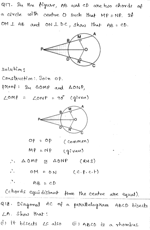 Solved CBSE Sample Papers for Class 9 Maths Paper 1 8