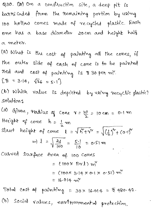 Solved CBSE Sample Papers for Class 9 Maths Paper 2 18