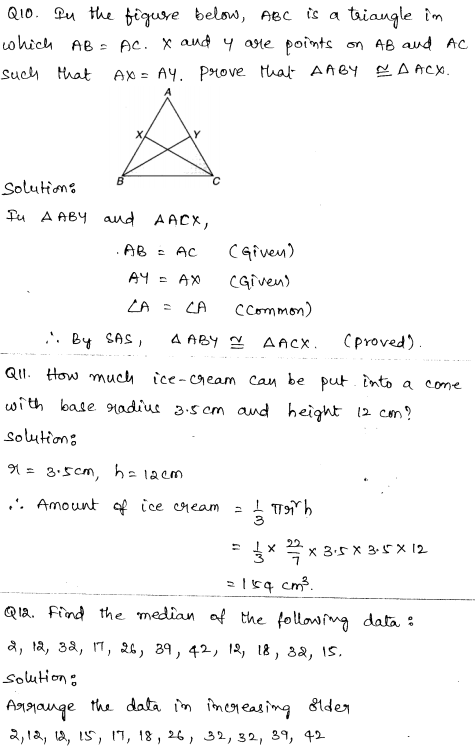Sample Papers for Class 9 Maths Solved paper 2 5