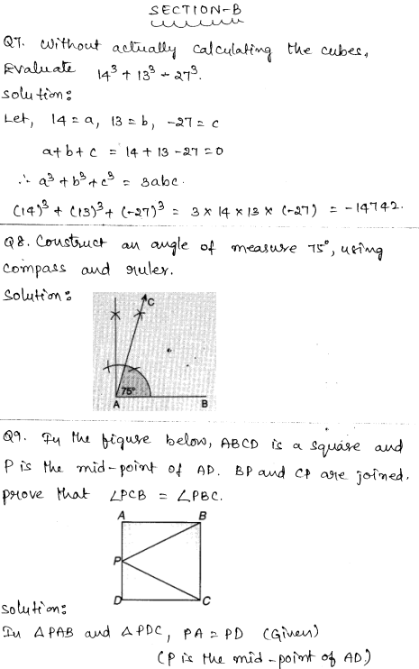 Maths Sample Question Papers for Class 9 Set 3 3