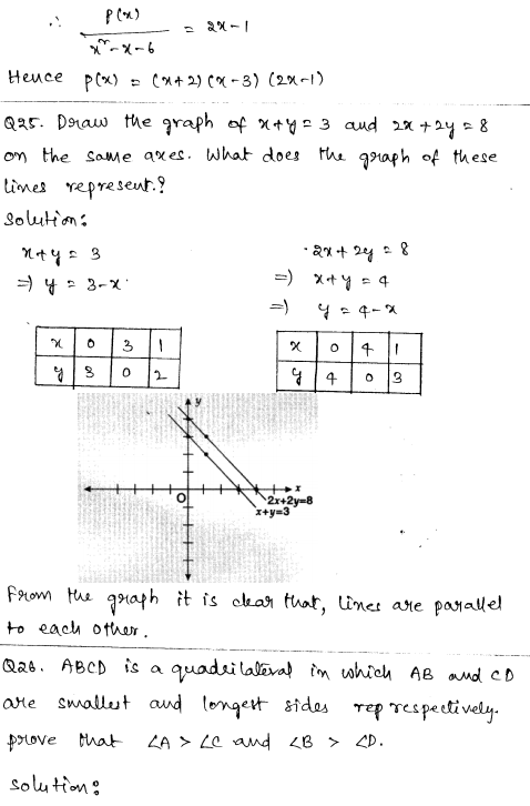 CBSE Sample Papers for Class 9 Maths Solved paper 5 15