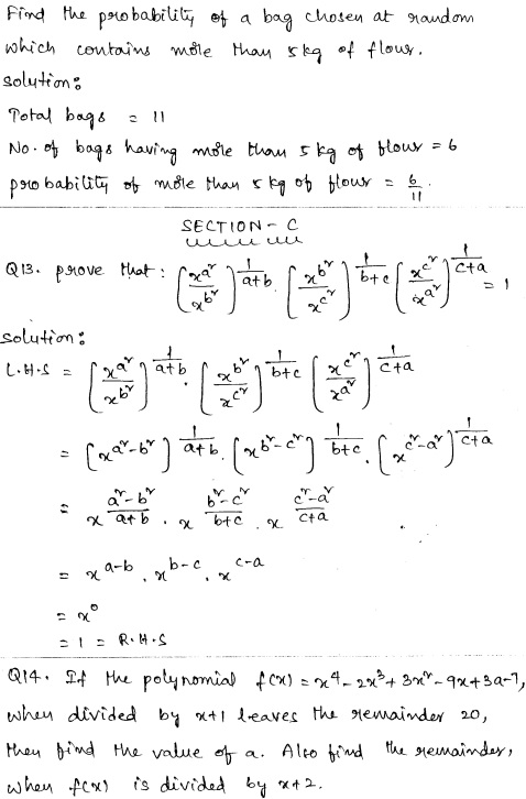 CBSE Sample Papers for Class 9 Maths Set 5 6