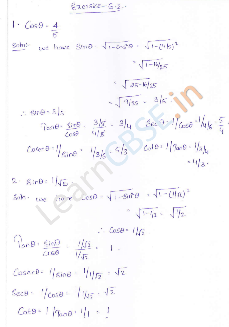 RD-Sharma-Class-10-Solutions-Chapter-6-Trigonometric-Identities-Ex-6.2-Q-1