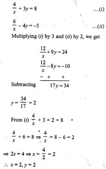 RD Sharma Class 10 Pdf Free Download Full Book Chapter 3 Pair Of Linear Equations In Two Variables
