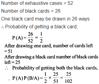 Class 12 Maths NCERT Solutions Chapter 13 Probability Ex 13.2 Q 2
