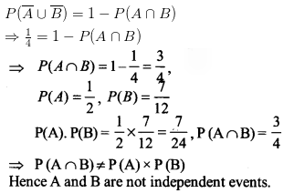 NCERT Solutions for Class 12 Maths Chapter 13 Probability Ex 13.2 Q 10