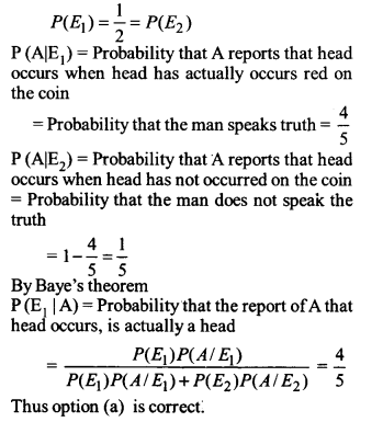 NCERT Solutions for Class 12 Maths Chapter 13 Probability Ex 13.3 Q 13 - i
