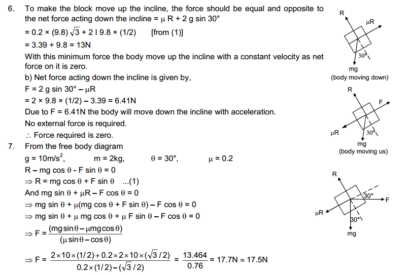 Friction HC Verma Concepts of Physics Solutions